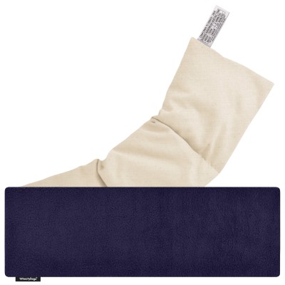 (49cm x 15cm) - Navy Blue Fleece Fabric Removable Cover (Personalised with Text)