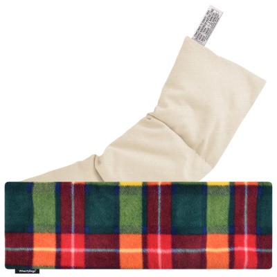(49cm x 15cm) - Tartan Fleece Fabric Removable Cover (Personalised with Text)