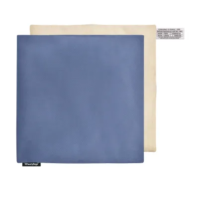 (24cm) - Gothic Blue Luxury Cotton Fabric with Removable Cover (Personalised with Text)