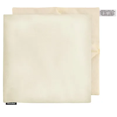 (34cm) - Natural Cotton Fabric with Removable Cover (Personalised with Text)