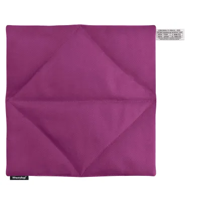 (34cm) - Purple Cotton Fabric with Removable Cover (Personalised with Text)