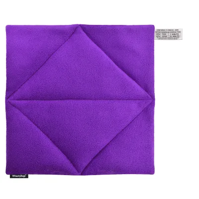 (34cm) - Purple Fleece Fabric (Personalised with Text)