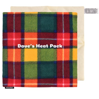 (34cm) - Tartan Fleece Fabric Removable Cover