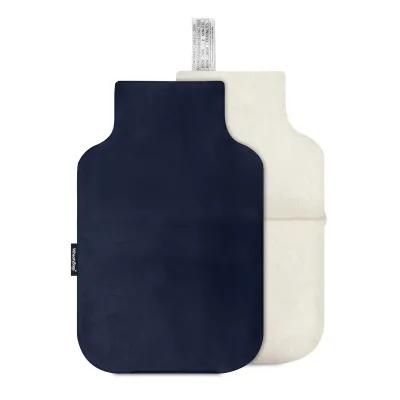 (27cm) - Navy Blue Cotton Fabric with Removable Cover (Personalised with Text)