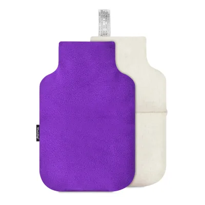 (27cm) - Purple Fleece Fabric with Removable Cover (Personalised with Text)