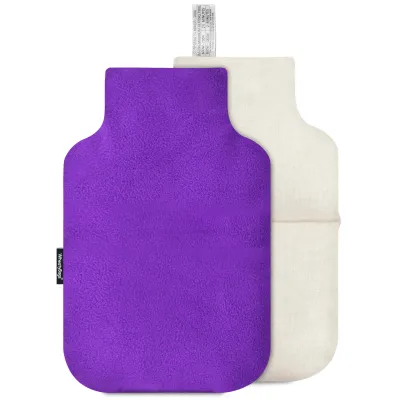 (35cm) - Purple Fleece Fabric with Removable Cover (Personalised with Text)