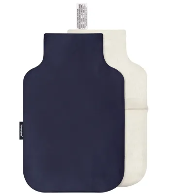 (35cm) - Navy Blue Cotton Fabric with Removable Cover (Personalised with Text)