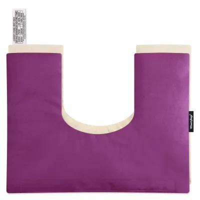 (37cm x 27cm) - Purple Cotton Fabric with Removable Cover (Personalised with Text)