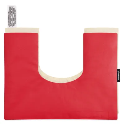 (37cm x 27cm) - Red Cotton Fabric with Removable Cover (Personalised with Text)