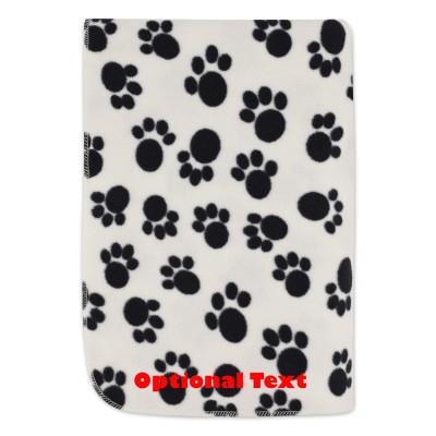(70cm x 70cm) - Paws Fleece Fabric (Personalised with Text)