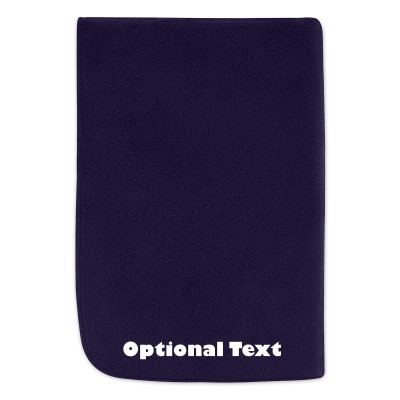 (70cm x 70cm) - Navy Blue Fleece Fabric (Personalised with Text)