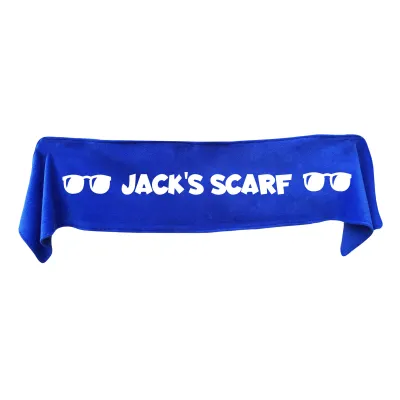 Medium (100cm x 20cm) with Sunglasses Theme - Royal Blue Fleece Fabric (Personalised with Text)