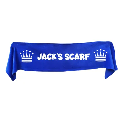 Medium (100cm x 20cm) with Princess Theme - Royal Blue Fleece Fabric (Personalised with Text)