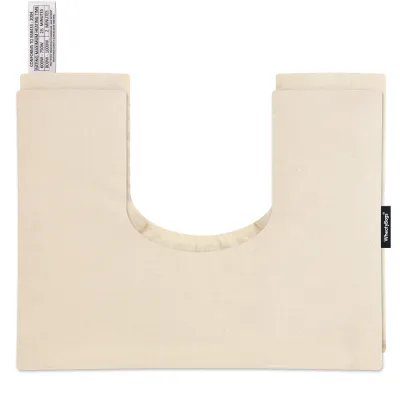 (37cm x 27cm) - Natural Organic Cotton with Removable Cover (Personalised with Text)