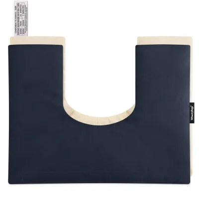 (37cm x 27cm) - Navy Blue Cotton Fabric Scented (Organic Lavender Buds) with Removable Cover (Personalised with Text)