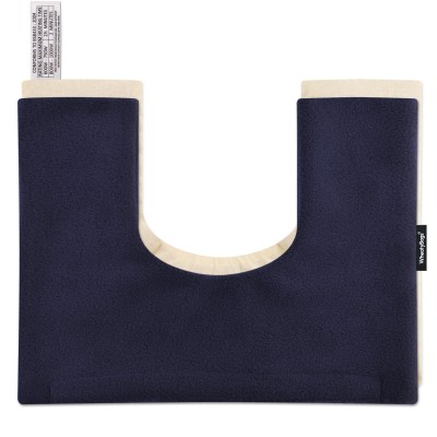 (37cm x 27cm) - Navy Blue Fleece Fabric Scented (Organic Lavender Buds) Removable Cover (Personalised with Text)