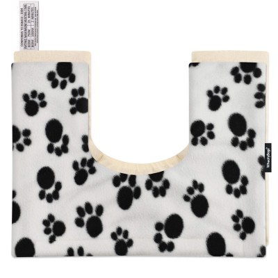 (37cm x 27cm) - Paws Fleece Fabric Scented (Organic Lavender Buds) Removable Cover (Personalised with Text)