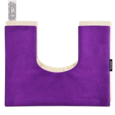 (37cm x 27cm) - Purple Fleece Fabric Scented (Organic Lavender Buds) with Removable Cover (Personalised with Text)