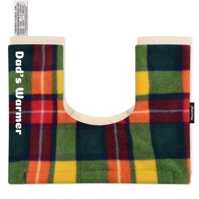 (37cm x 27cm) - Tartan Fleece Fabric Scented (Organic Lavender Buds) Removable Cover