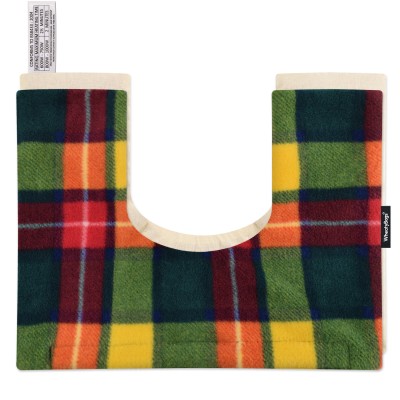 (37cm x 27cm) - Tartan Fleece Fabric Scented (Organic Lavender Buds) Removable Cover (Personalised with Text)