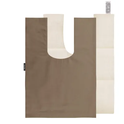 (48cm x 33cm) - Chocolate Luxury Cotton Fabric with Removable Cover (Personalised with Text)
