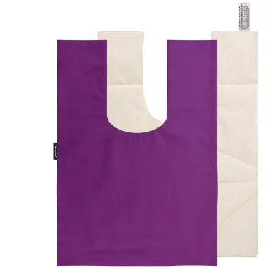 48cm x 33cm (8 Compartments) - Purple Cotton Fabric with Removable Cover (Personalised with Text)