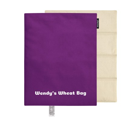 (40cm x 30cm) - Purple Cotton Fabric Scented (Organic Lavender Buds) and Removable Cover