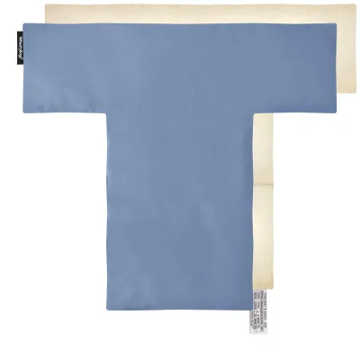 (43cm x 39cm with 3 Compartments) - Gothic Blue Luxury Cotton Fabric with Removable Cover (Personalised with Text)