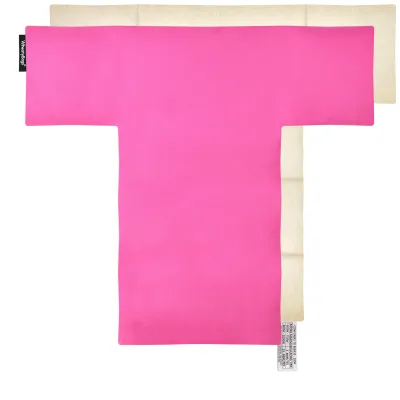 (43cm x 39cm with 6 Compartments) - Hot Pink Cotton Fabric with Removable Cover (Personalised with Text)