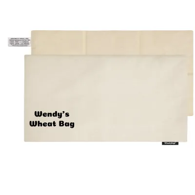 (47cm x 22cm) - Natural Organic Cotton with Removable Cover (Personalised with Text)