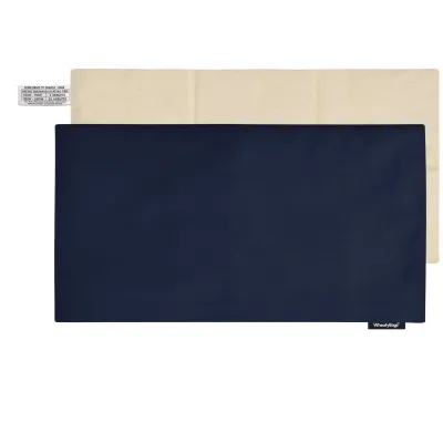(47cm x 22cm) - Navy Blue Cotton Fabric with Removable Cover