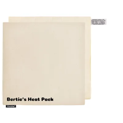 (34cm) - Natural Organic Cotton and Removable Cover (Personalised with Text)