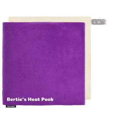 (34cm) - Purple Fleece Fabric and Removable Cover (Personalised with Text)