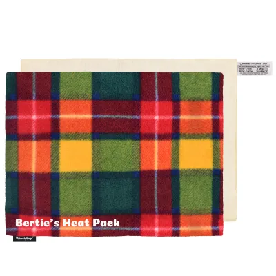 (40cm x 30cm) - Tartan Fleece Fabric and Removable Cover (Personalised with Text)