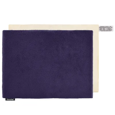 (40cm x 30cm) - Navy Blue Fleece Fabric and Removable Cover