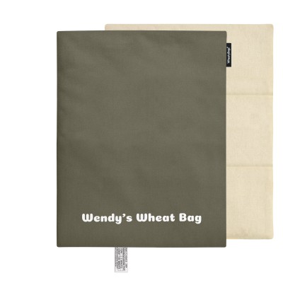 40cm x 30cm (3 Compartments) - Chocolate Luxury Cotton Fabric Removable Cover (Personalised with Text)