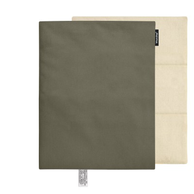 40cm x 30cm (3 Compartments) - Chocolate Luxury Cotton Fabric Scented (Organic Lavender Buds) Removable Cover