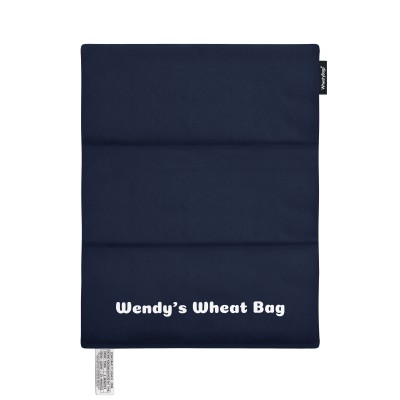 40cm x 30cm (3 Compartments) - Navy Blue Cotton Fabric (Personalised with Text)
