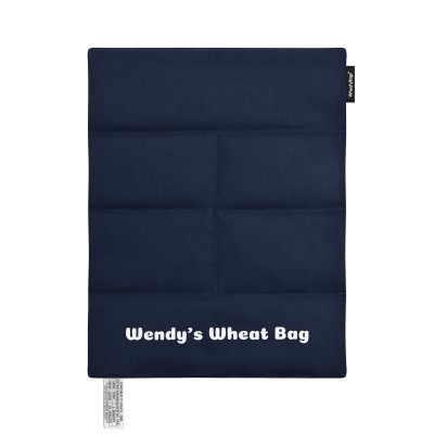 (40cm x 30cm Premium) - Navy Blue Cotton Fabric Scented (Organic Lavender Buds) (Personalised with Text)