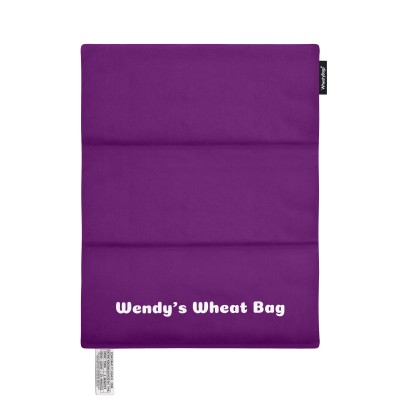 40cm x 30cm (3 Compartments) - Purple Cotton Fabric Scented (Organic Lavender Buds) (Personalised with Text)