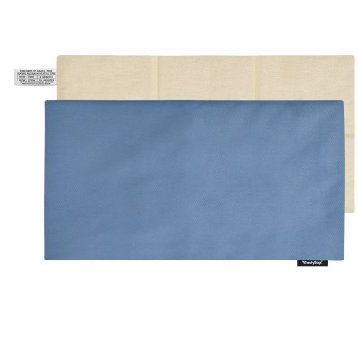 (47cm x 22cm) - Gothic Blue Luxury Cotton Fabric Scented (Organic Lavender Buds) Removable Cover