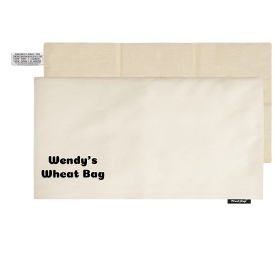 (47cm x 22cm) - Natural Cotton Fabric Removable Cover (Personalised with Text)