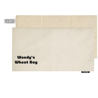 (47cm x 22cm) - Natural Organic Cotton Removable Cover (Personalised with Text)