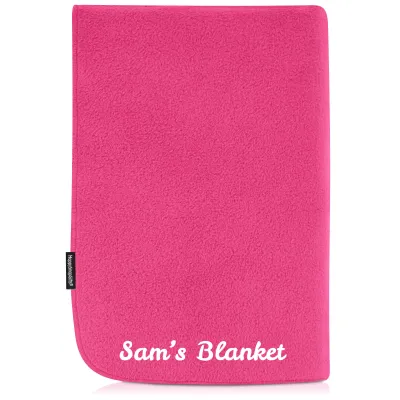 (70cm x 70cm Double Thickness) - Hot Pink (Fuchsia) Fleece Fabric (Personalised with Text)