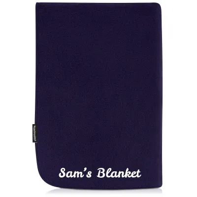 (200cm x 140cm) - Navy Blue Fleece Fabric (Personalised with Text)