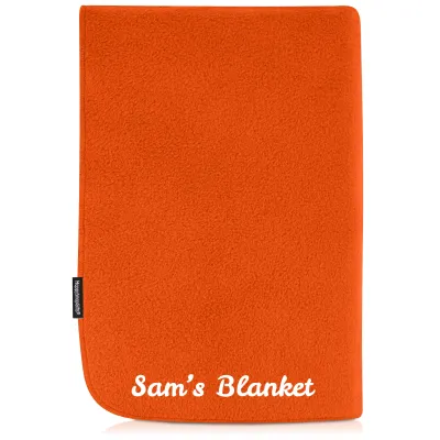 (100cm x 140cm Double Thickness) - Burnt Orange Fleece Fabric (Personalised with Text)