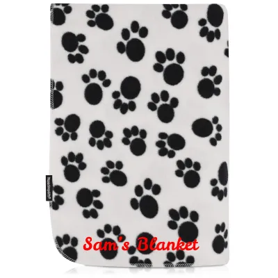 (100cm x 70cm) - Paws Fleece Fabric (Personalised with Text)