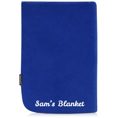 (140cm x 140cm Double Thickness) - Royal Blue Fleece Fabric (Personalised with Text)