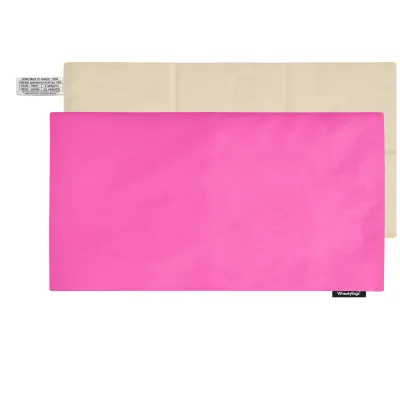 (47cm x 22cm) - Hot Pink Cotton Fabric with Removable Cover