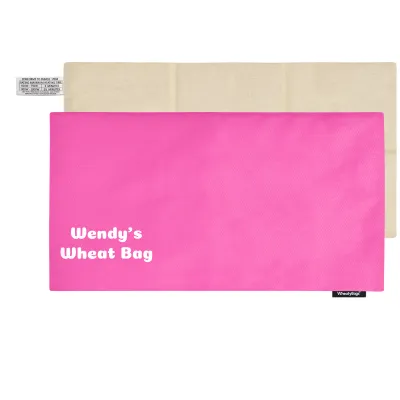 (47cm x 22cm) - Hot Pink Cotton Fabric Scented (Organic Lavender Buds) with Removable Cover (Personalised with Text)